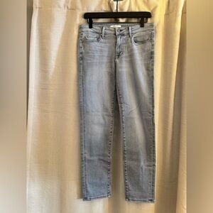 Fidelity Light Gray women’s Stevie Cropped jeans Size 27